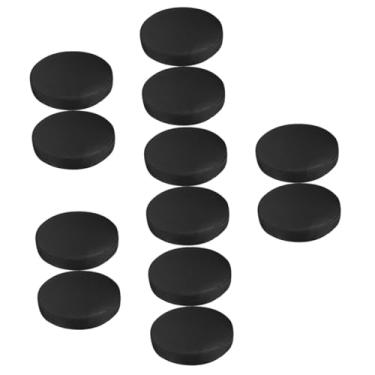 Imagem de PRETYZOOM Capas de banco de bar de couro 12 peças capa de banco de couro PU capa redonda para banco de bar redondo