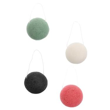 Imagem de DOITOOL 4 Pcs Esponja konjac limpa ferramenta facial esponja natural sopro de beleza banho esponjas sopro de pó esponja facial sopro de lavagem o rosto sopro de sabão em pó