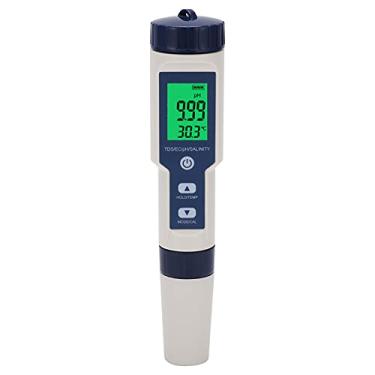Imagem de EZ‑9909SP Caneta De Teste De Qualidade Da água 5 Em 1 Analisador De Qualidade Da água Detector Portátil De Salinidade PH TDS EC Medidor De Temperatura De Sal Para Piscinas De Aquário