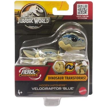 Imagem de Jurassic WORLD Fierce Changers Velociraptor Blue Mattel HLP00