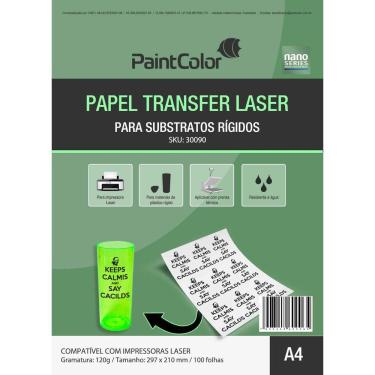 Imagem de Papel Transfer Laser Para Substratos Rígidos 120g A4 - 100 Folhas