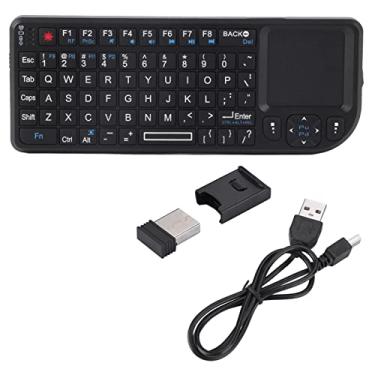 Imagem de Ejoyous Teclado Touch Sem Fio, Mini Teclado Touchpad Recarregável USB Portátil com Trackpad e Retroiluminado para PS3/4, para Xbox 360