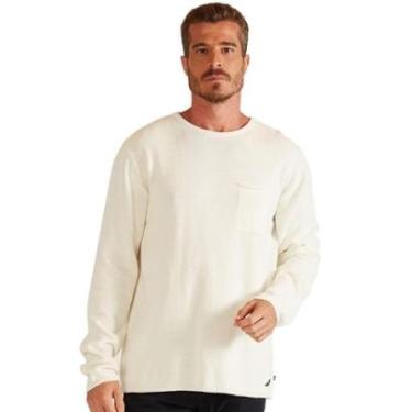 Imagem de Blusa Nautica Tricot Sweater Cotton Pocket Off-White-Masculino