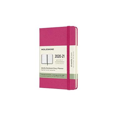 Imagem de Moleskine Agenda semanal de 18 meses 2020-2021, capa dura, bolso (8,9 cm x 14 cm) rosa bouganvilleia