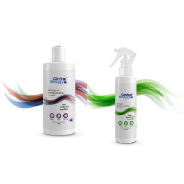 Imagem de Kit Limpa Shampoo Condicionante 240g e Pelos e Patas 115ml | Clinical Beauty