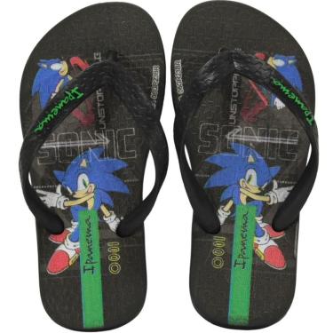 Imagem de Chinelo De Dedo Borracha Infantil Menino Personalizado Sonic Grendene Kids Ipanema 27170