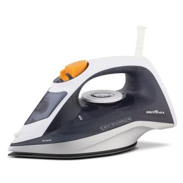 Imagem de Ferro a Vapor Britânia Base Antiaderente Branco e Cinza BFV2000B – 127 Volts