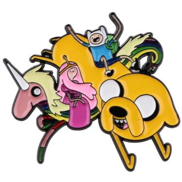 Imagem de Princesa Bubblegum Come Along With Me Hora de Aventura Desenho Animado Programa de TV 4,6 cm Emblema Esmaltado, 1.8 Inches, Esmalte, Esmalte