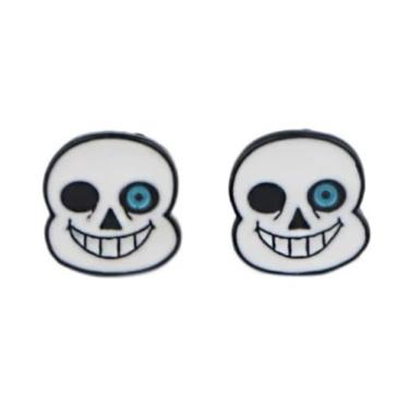 Imagem de Undertale Sans Papyrus Indie Video Game Brincos de orelha fofos Kawaii Cosplay, Esmalte, Esmalte