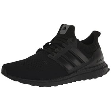 Imagem de adidas Ultraboost 1.0 Tênis de corrida masculino, preto/branco/verde, 35, Preto/Preto/Verde Feixe, 37