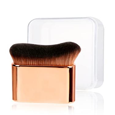 Imagem de Pincel autobronzeado da Yoseng – Aplicador de pincel autobronzeador – Pincel Kabuki para corpo, pincel de maquiagem para bronzeamento falso, pincel protetor solar para melhor bronzeador para rosto e corpo com capa protetora