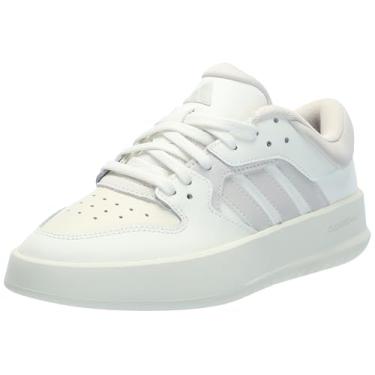 Imagem de adidas Tênis masculino Court 24, Branco/Alumínio/Marfim, 41