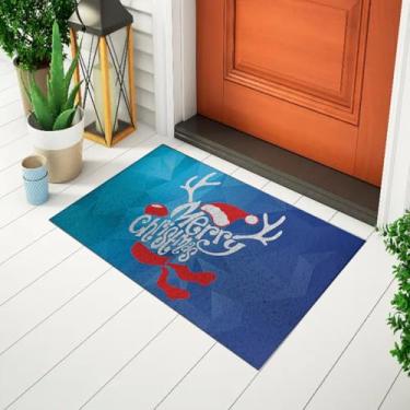 Imagem de Tapete Capacho Divertido e Criativo Tapete Decorativo De Porta Tema Natal - Merry Christmas Natal Divertido Ca193