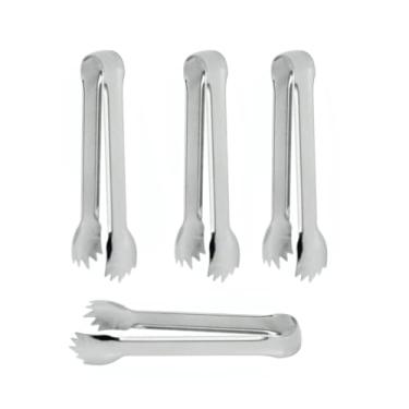 Imagem de Genérico, Pegador Gelo Frios Carne Inox Mini Utensilios Bar Restaurante 4un