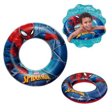 Imagem de Boia Redonda Infantil Piscina Inflavel Homem Aranha Marvel  Mor