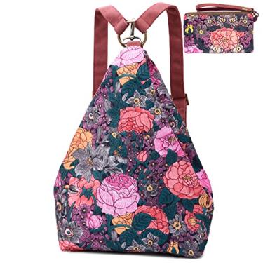 Imagem de Mochila feminina premium Black Butterfly, estilo boêmio, casual, moderna, leve e pequena, Small