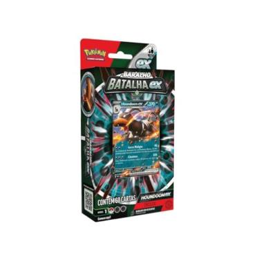 Imagem de Deck De Batalha Pokémon TCG Houndoom Ex, Cor: Estampado - Copag