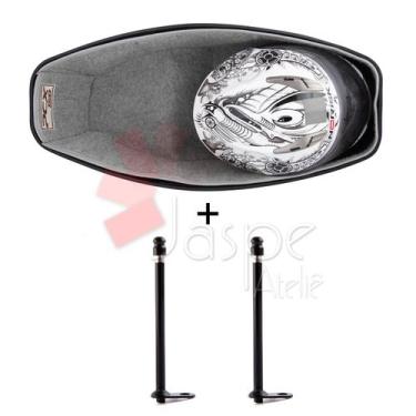 Imagem de Forração Honda Pcx 150 Forro Baú 19 20 Cinza + 2 Antena - Jaspe Ateliê