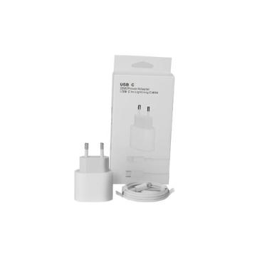 Imagem de Carregador Compatível Com Apple Fonte Usb-c 20w Turbo Compatível Com i