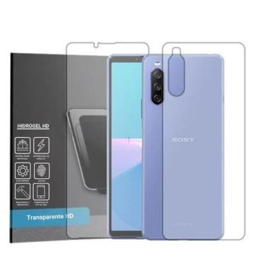 Imagem de Película Hidrogel HD Frente e Verso Para Sony Xperia 10 III - Global R