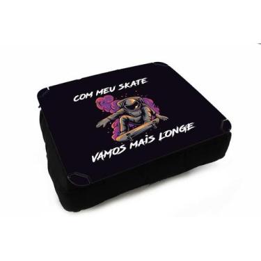 Imagem de Almofada Bandeja para Notebook Laptop Skate Astronauta Skatista - Delu