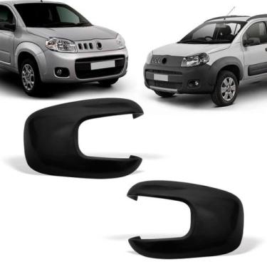 Imagem de Par Capa Retrovisor Fiat Uno Vivace Way 2010 11 12 Preto - Blawer
