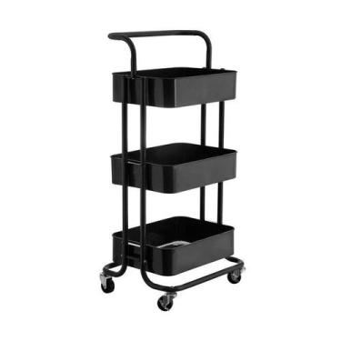 Imagem de Carrinho Organizador Home Style Versatile 87cm x 43cm, PRETO