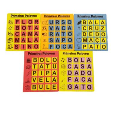 Imagem de Alfabetização Primeiras Palavras Em E.v.a 105 Peças - CRIATIVA MATERIA