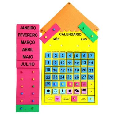 Imagem de Kit Decoração Sala de Aula Calendário + Aniversariante + Bem Vindo - C