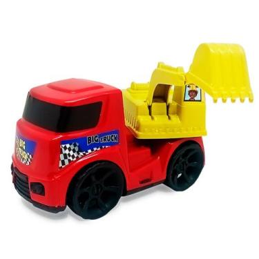 Imagem de Caminhão Retroescavadeira Articulada Brinquedo Praia Infantil - AMAR E