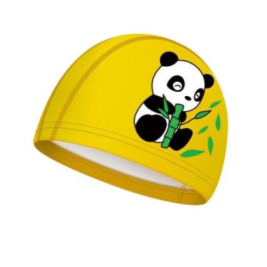 Imagem de Touca De Natação Infantil Profissional Panda - Hero Band, Panda amarel