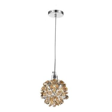 Imagem de Pendente Luminária De Cristal Praga Lavabo Cabeceira Cama Âmbar - Chan