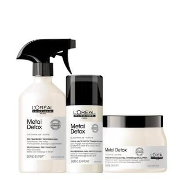 Imagem de Kit LOréal Professionnel Metal Detox Máscara G Leave-in e Spray Neutra