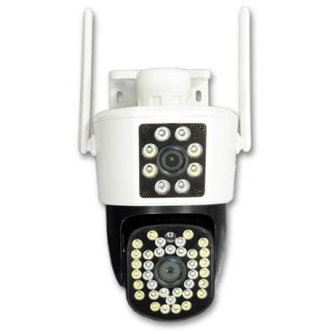 Imagem de Câmera Externa  Lente Dupla Segurança  Ip Infravermelho Wifi Hd - IP C