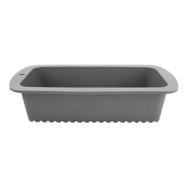 Imagem de Forma De Pão Retangular Em Silicone 26,5 X 13 X 6,5 Cm - Clink,  Cinza