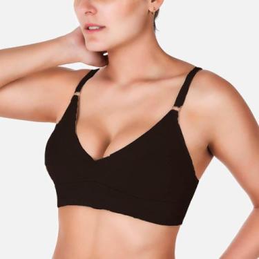 Imagem de Sutiã Moldado Sem Aro Lenzing Modal Love Secret 955010, Preto, 50