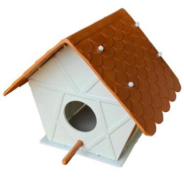 Imagem de Casa para pássaros kit com 5 casinha para passarinho plástico - JR Inj
