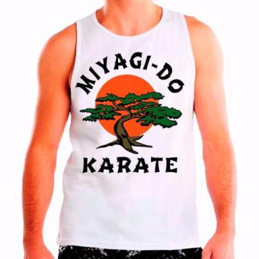 Imagem de Regata Masculina Branca Cobra Kai 03 - DESIGN CAMISETAS, Branco, G
