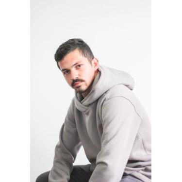 Imagem de Blusa moletom 3 cabos masculino - Betancourt clothing store , Marrom, 