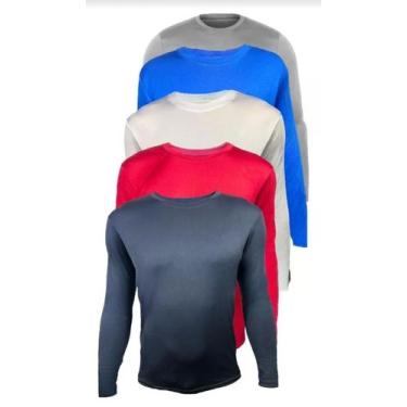 Imagem de Camiseta manga longa dry-fit proteção UV50+ - JP confecções , Branco, 