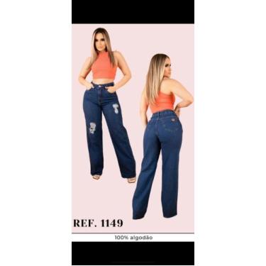 Imagem de Calça feminina jeans 100% algodão - Kattixo Jeans , 44