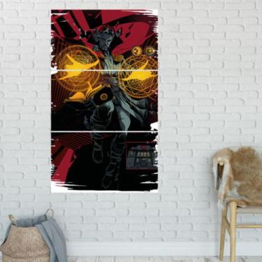 Imagem de Quadro Mosaico Dr-Estranho 3 Peças Para Decoração de Ambientes - NEYRA