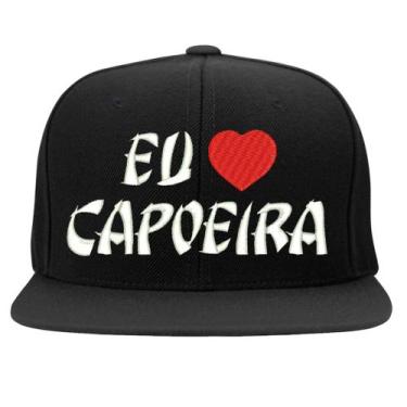 Imagem de Boné Bordado - Eu amo Capoeira Angola - Hipercap