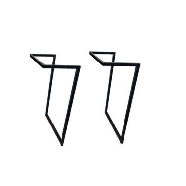 Imagem de Pé Base 58x45 Mesa Lateral Aço Tubular 20x20mm - Jthome, 2