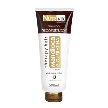 Imagem de Shampoo Reconstrutor Mandioca e Queratina 500ml - Nutrivix Cosméticos