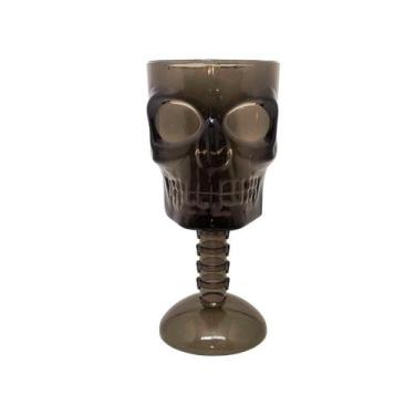 Imagem de Taça Halloween Caveira Sombria - Festas e Fantasias, Preto