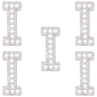 Imagem de Winrase A-Z Letras Ferro em Patch Colorido Strass Pérola Brilhante Alfabeto Inglês Patch de Costura para Vestido de Noiva Vestido de Dama de Honra Roupas Meninas Sapatos Chapéu Bolsa Artes Artesanato