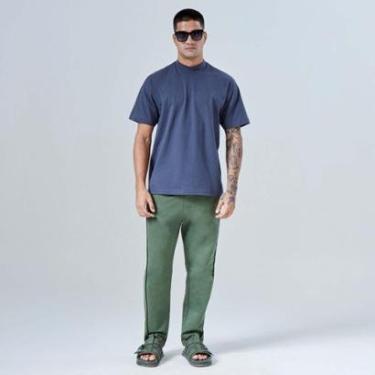 Imagem de Calça Reta Moletom Tech Impermeável Contraste-Masculino