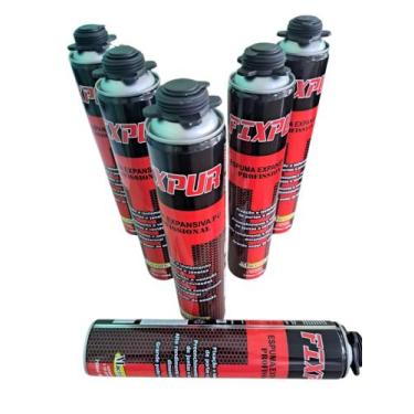 Imagem de Espuma Expansiva de Poliuretano 750ml/680gr - Kit c/6 Unidades - FIXPU
