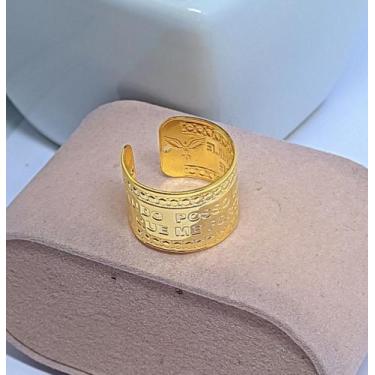 Imagem de Anel Chapa Feminino  Anéis Regulável ajustável religioso Oração Tudo P